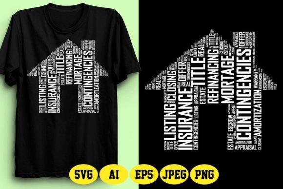 Download REAL ESTATE AGENT with HOUSE WORD ART - Estate Collection