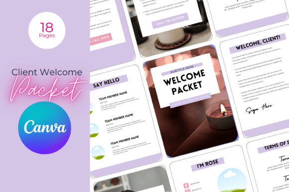 Download Lavender Client Welcome Packet Canva - Client welcome packet Collection
