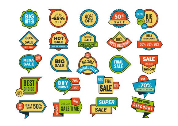 Download Round Sale Stickers - Sale Collection