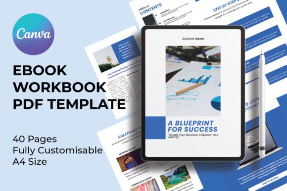 Download Clean Ebook Workbook PDF Canva Template - Clean Collection