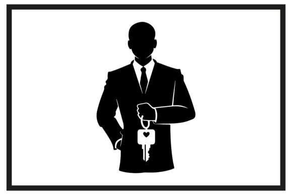 Download Minimalist Real Estate Agent Silhouette - Estate Collection