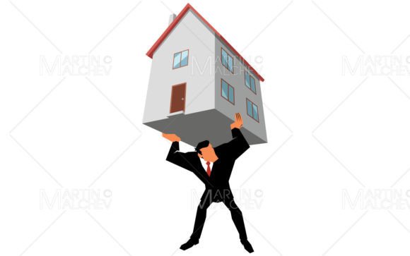 Download Businessman Real Estate Mortgage Burden - Estate Collection