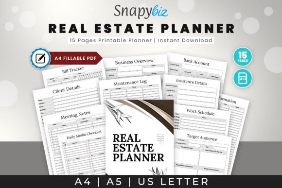 Download Real Estate Agent Planner Printable - Estate Collection
